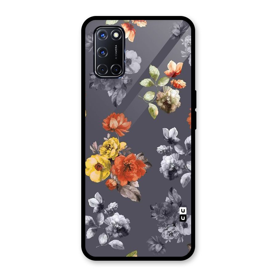 Beauty Art Bloom Glass Back Case for Oppo A52