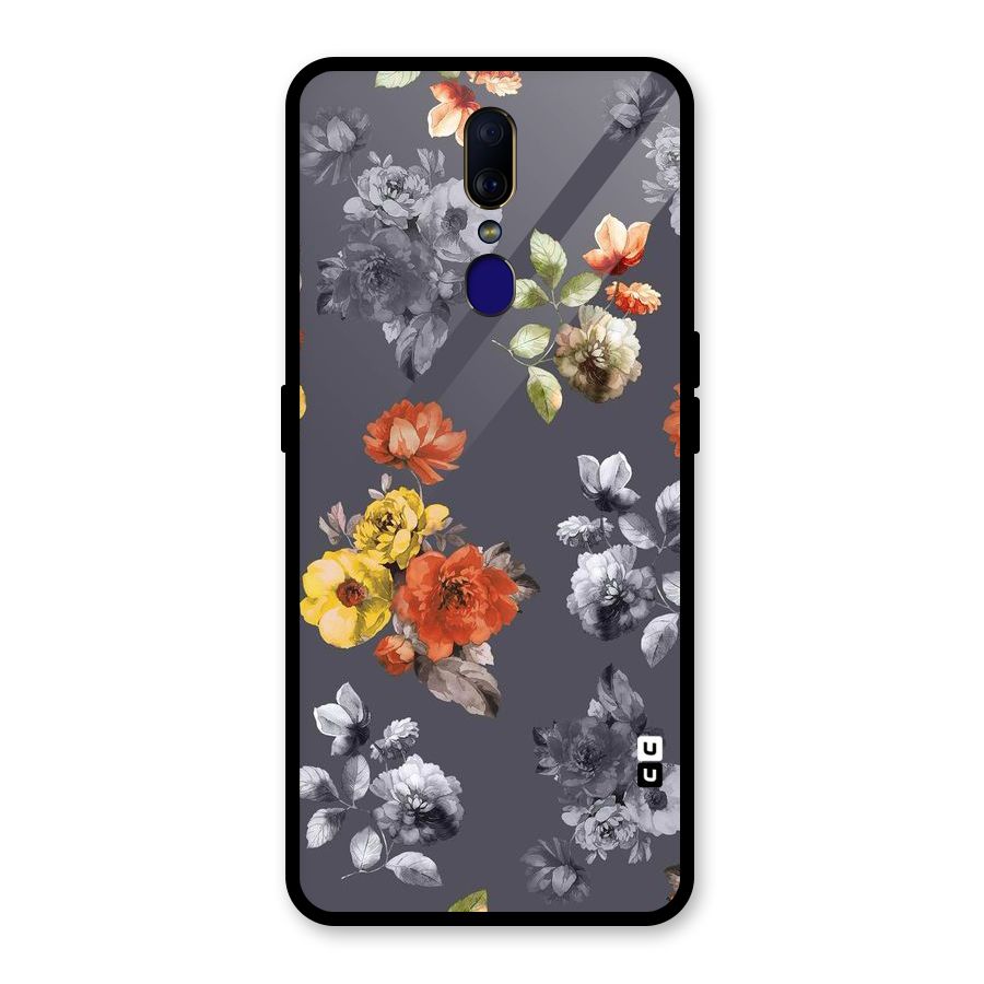 Beauty Art Bloom Glass Back Case for Oppo F11