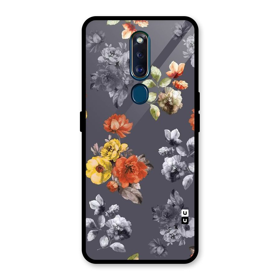 Beauty Art Bloom Glass Back Case for Oppo F11 Pro