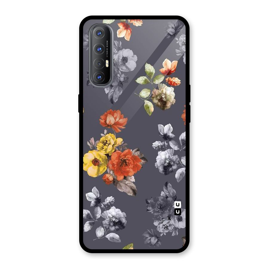 Beauty Art Bloom Glass Back Case for Oppo Reno3 Pro