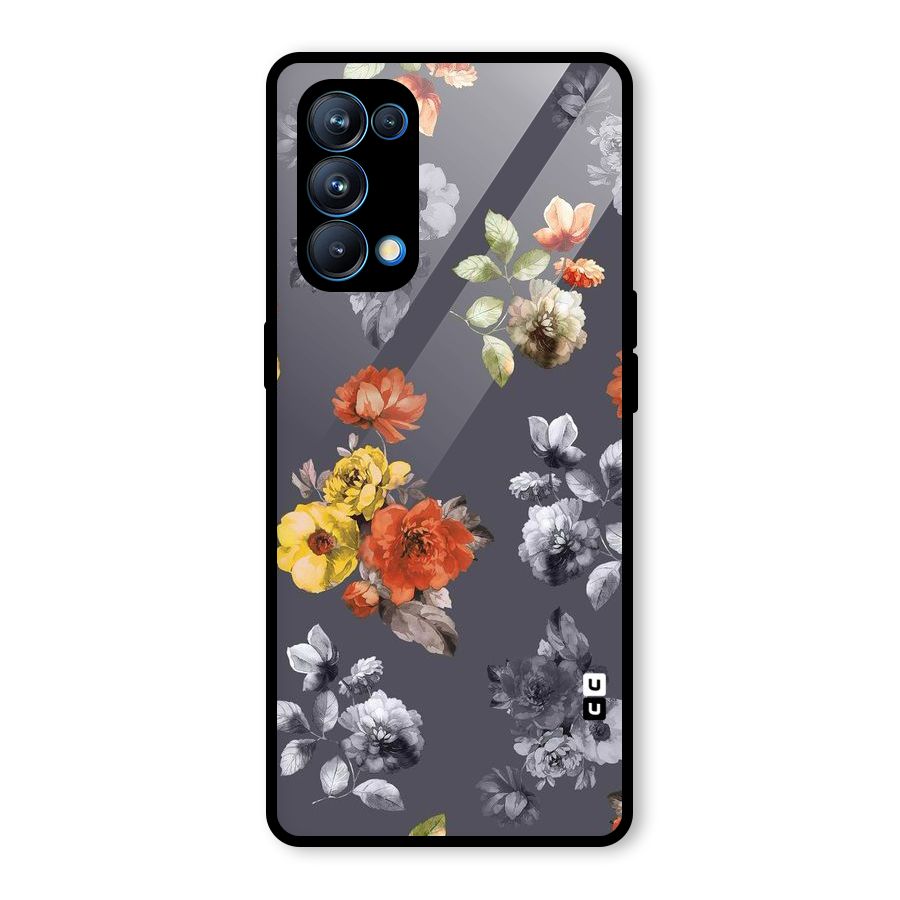 Beauty Art Bloom Glass Back Case for Oppo Reno5 Pro 5G