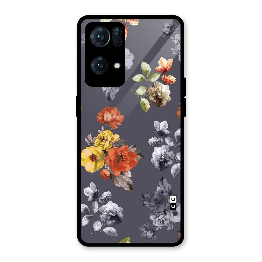 Beauty Art Bloom Glass Back Case for Oppo Reno7 Pro 5G