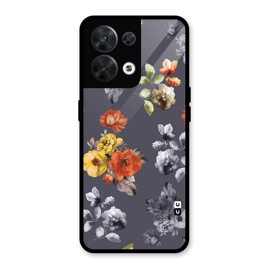 Beauty Art Bloom Glass Back Case for Oppo Reno8 5G