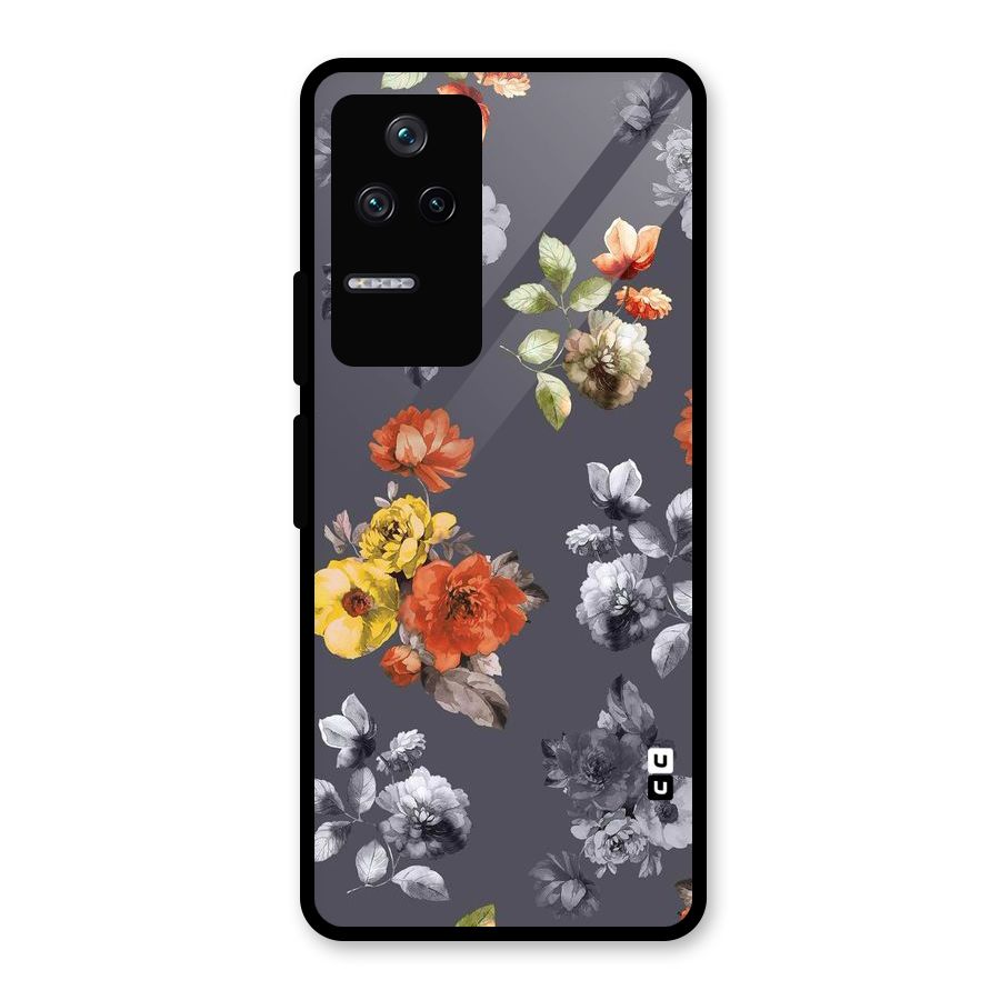 Beauty Art Bloom Glass Back Case for Poco F4 5G