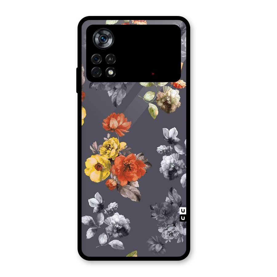 Beauty Art Bloom Glass Back Case for Poco X4 Pro 5G