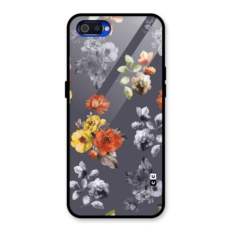 Beauty Art Bloom Glass Back Case for Realme C2