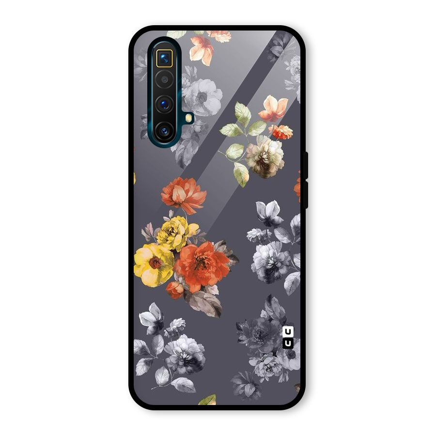 Beauty Art Bloom Glass Back Case for Realme X3