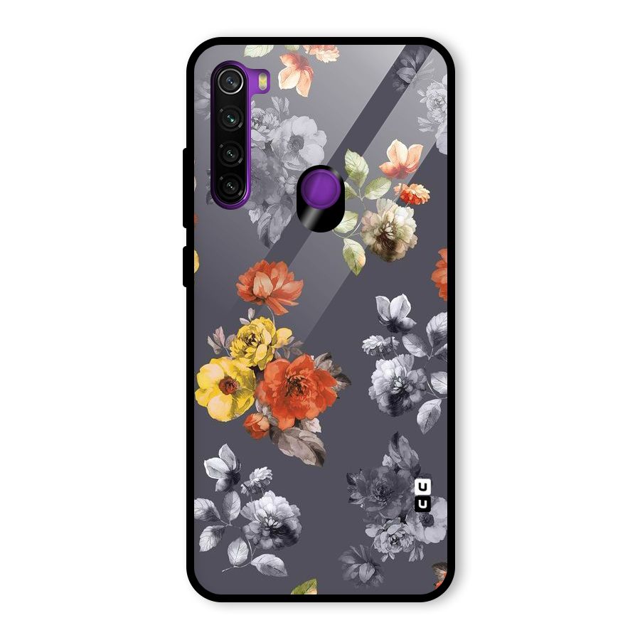 Beauty Art Bloom Glass Back Case for Redmi Note 8