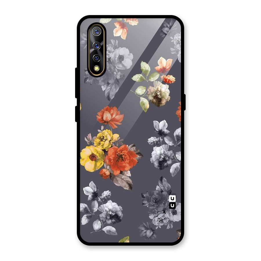Beauty Art Bloom Glass Back Case for Vivo S1