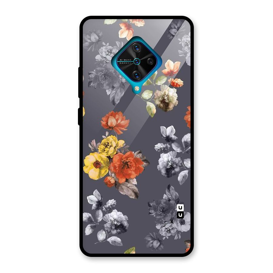 Beauty Art Bloom Glass Back Case for Vivo S1 Pro