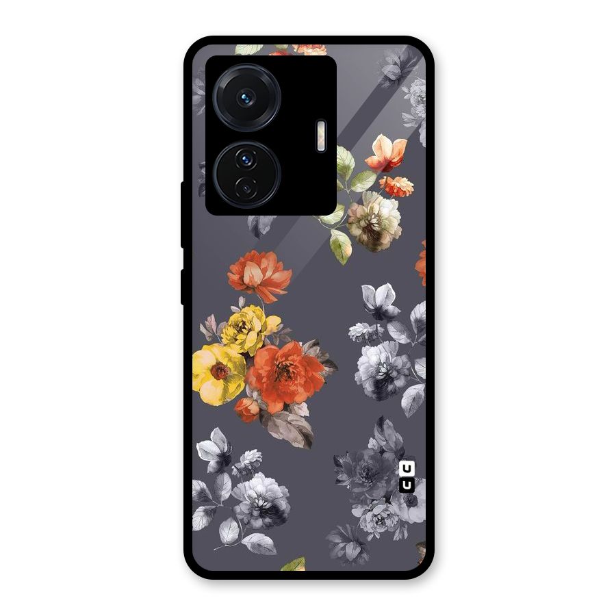 Beauty Art Bloom Glass Back Case for Vivo T1 Pro