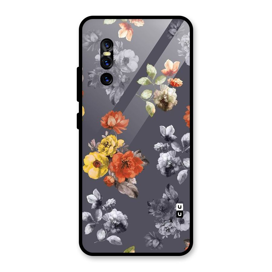 Beauty Art Bloom Glass Back Case for Vivo V15 Pro