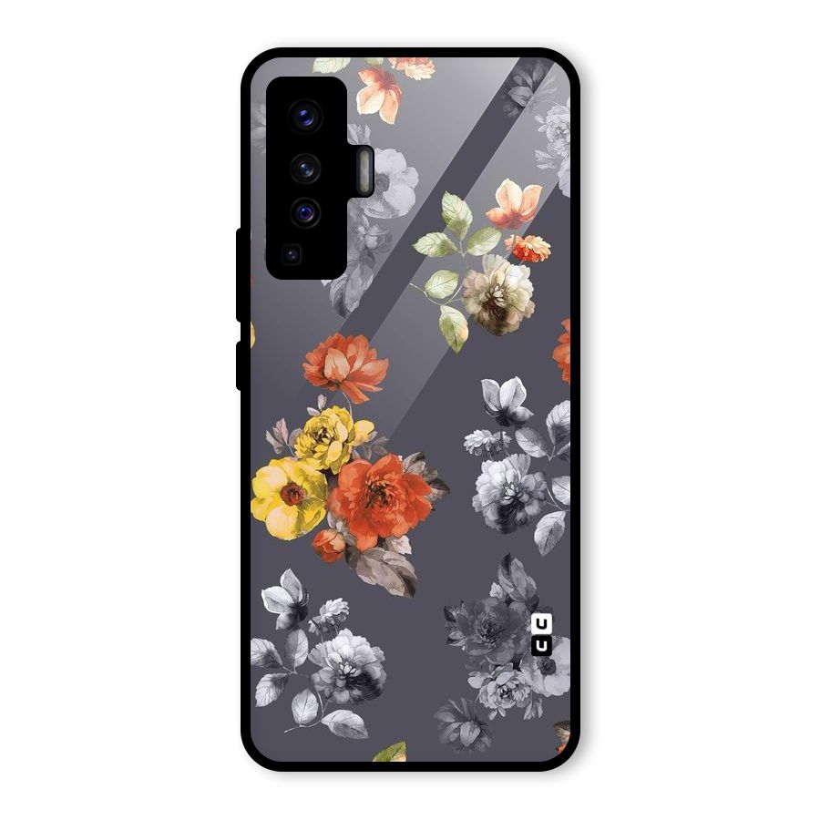 Beauty Art Bloom Glass Back Case for Vivo X50