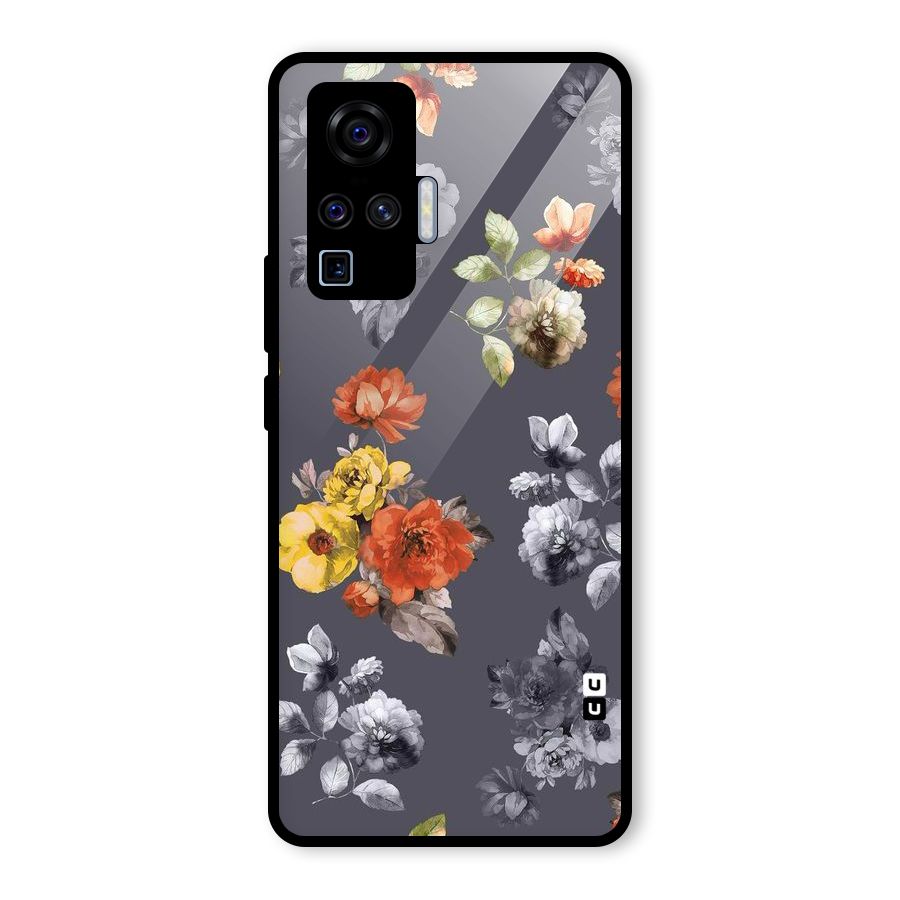 Beauty Art Bloom Glass Back Case for Vivo X50 Pro