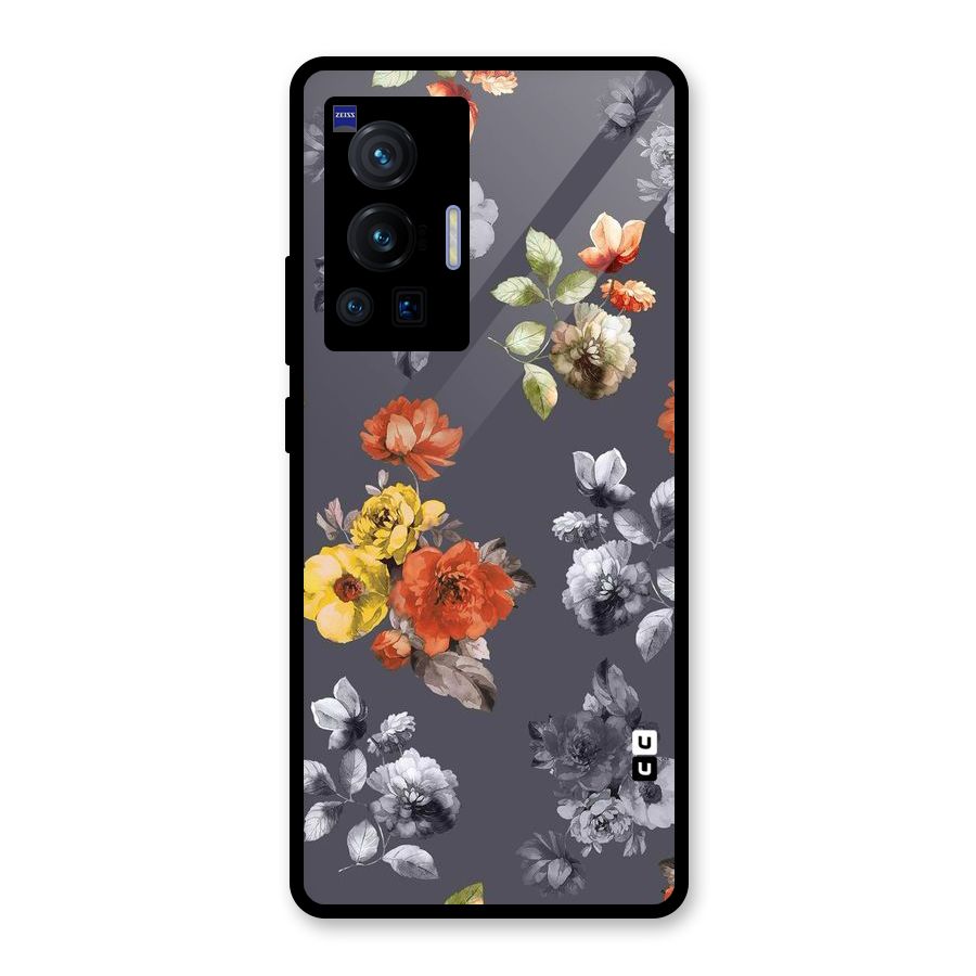 Beauty Art Bloom Glass Back Case for Vivo X70 Pro