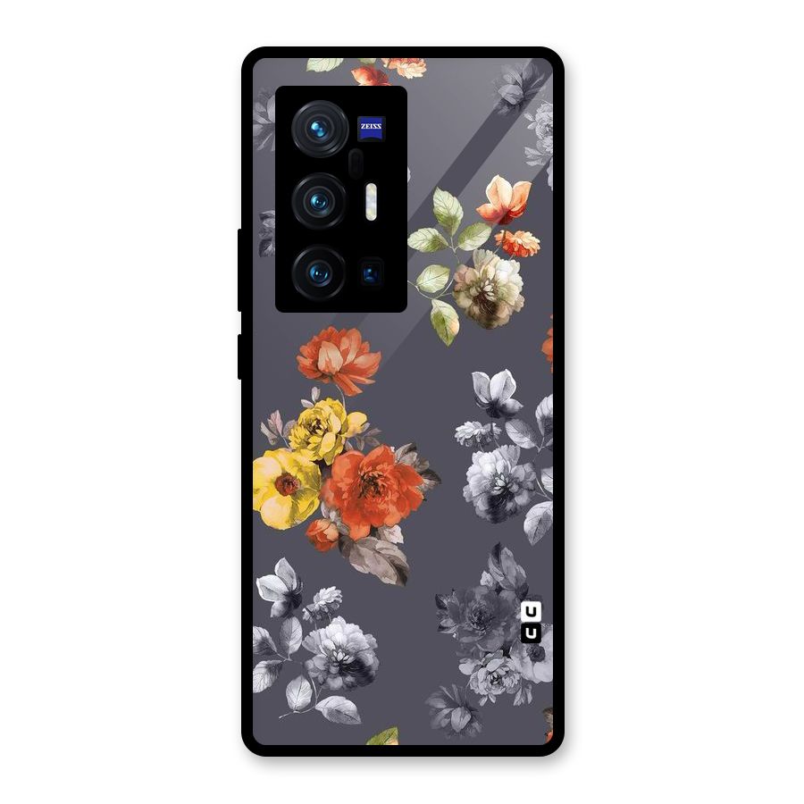 Beauty Art Bloom Glass Back Case for Vivo X70 Pro Plus