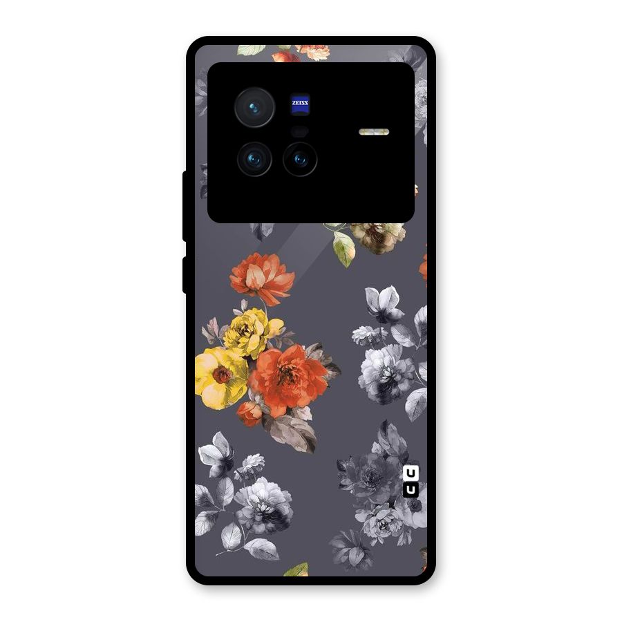 Beauty Art Bloom Glass Back Case for Vivo X80