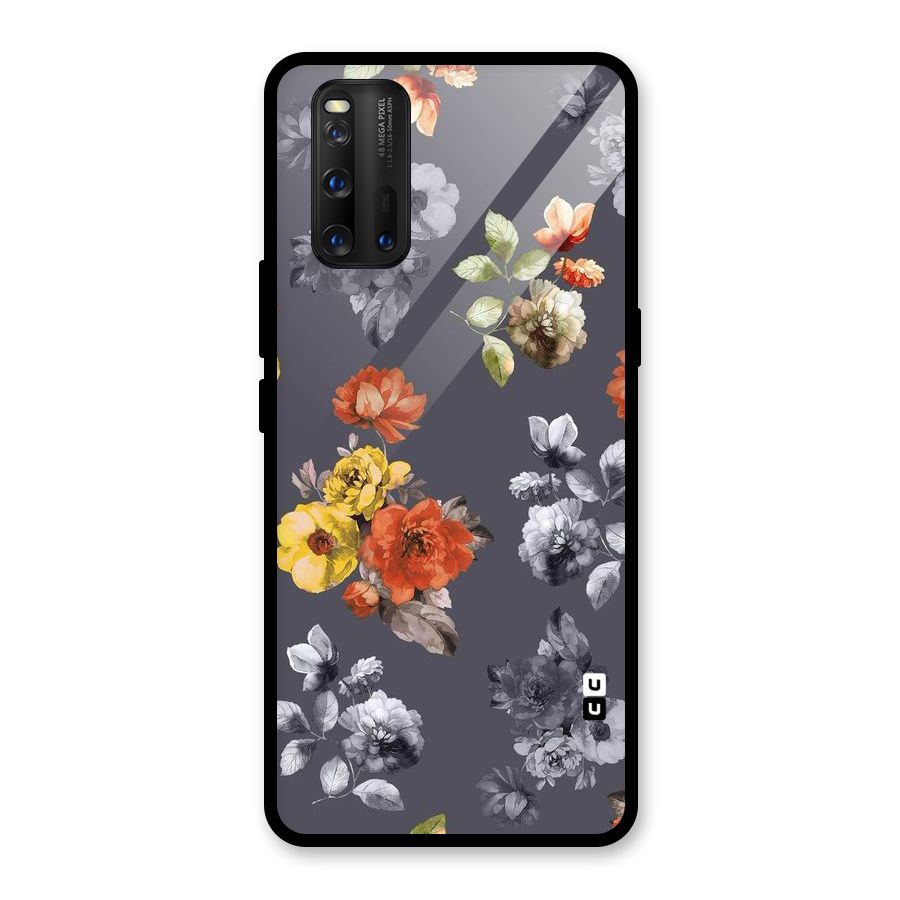 Beauty Art Bloom Glass Back Case for Vivo iQOO 3