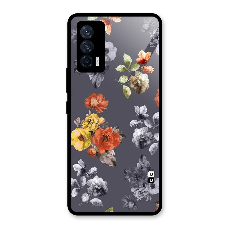 Beauty Art Bloom Glass Back Case for Vivo iQOO 7 5G