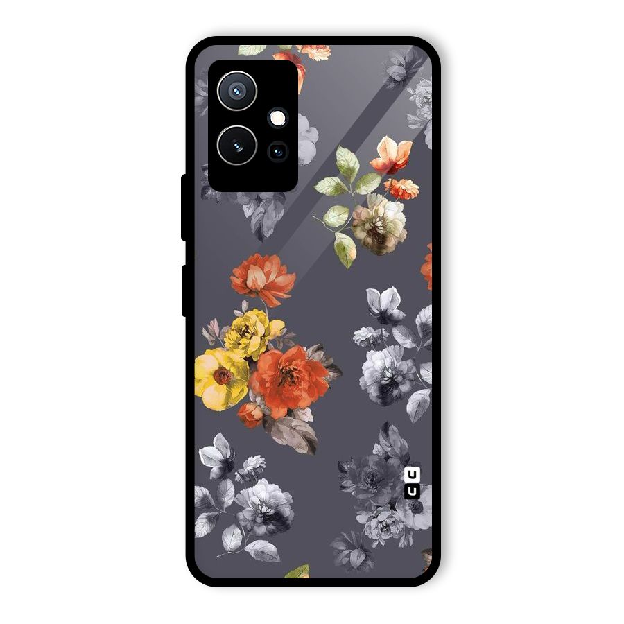 Beauty Art Bloom Glass Back Case for Vivo iQOO Z6