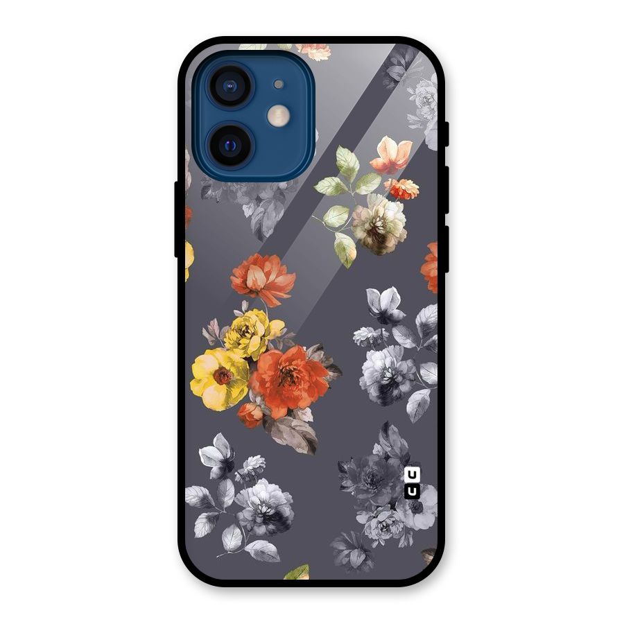Beauty Art Bloom Glass Back Case for iPhone 12 Mini
