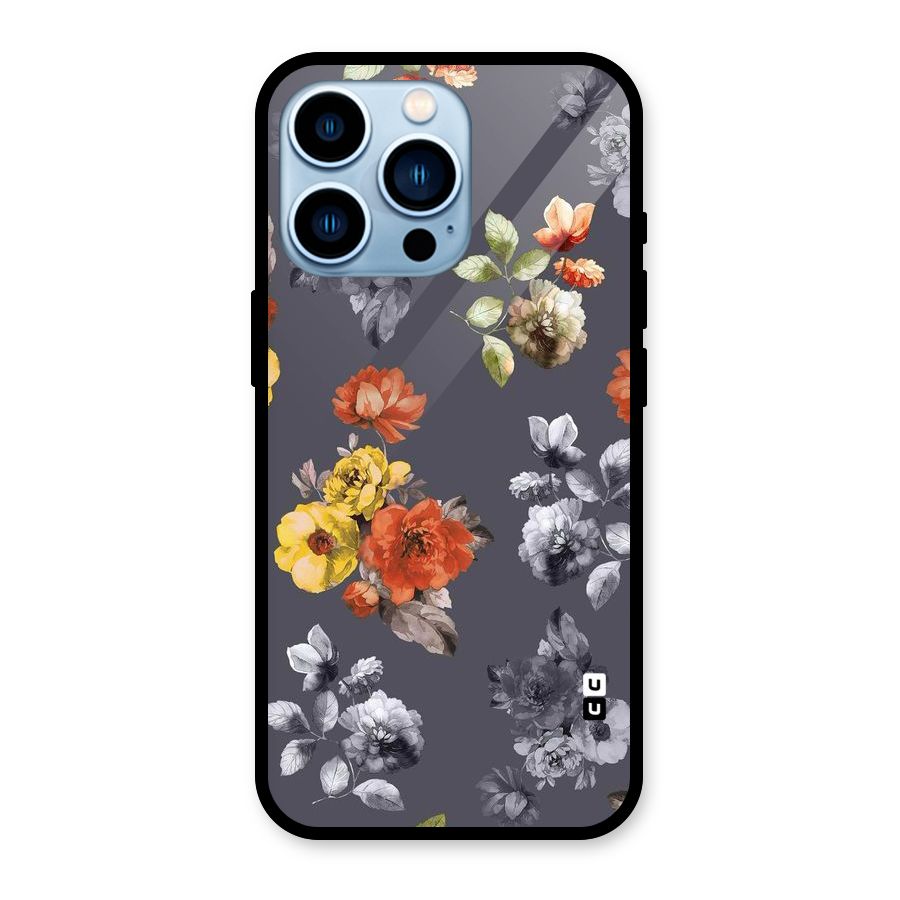 Beauty Art Bloom Glass Back Case for iPhone 13 Pro