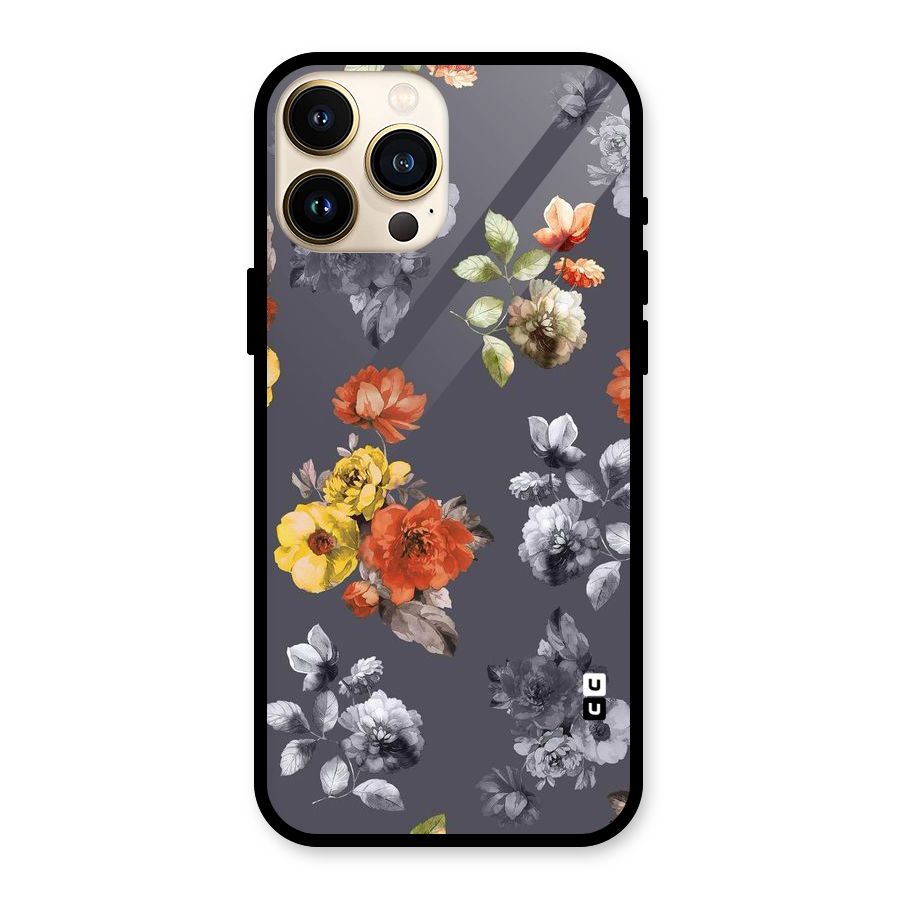 Beauty Art Bloom Glass Back Case for iPhone 13 Pro Max