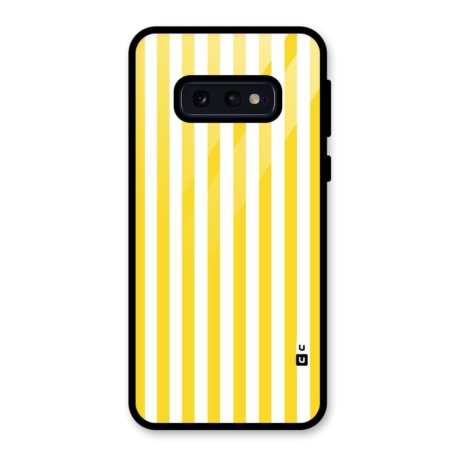 Beauty Color Stripes Glass Back Case for Galaxy S10e