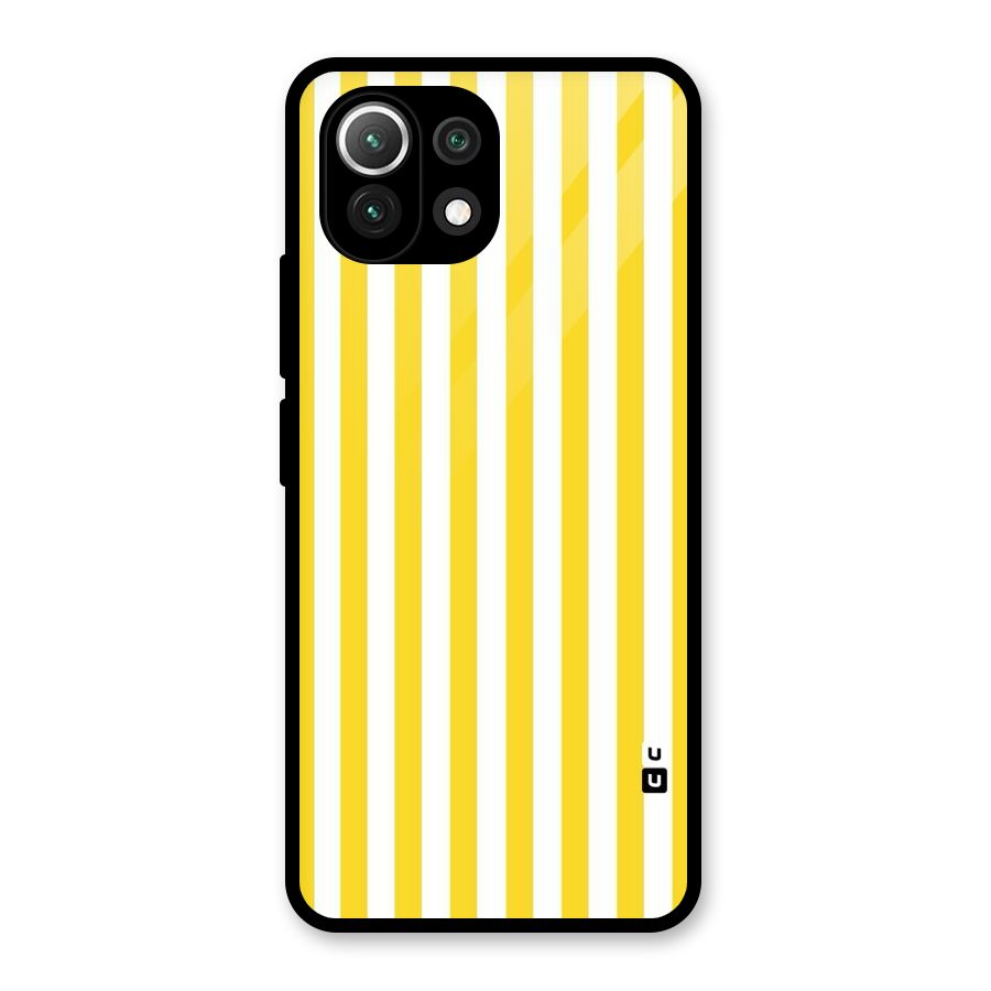 Beauty Color Stripes Glass Back Case for Mi 11 Lite NE 5G