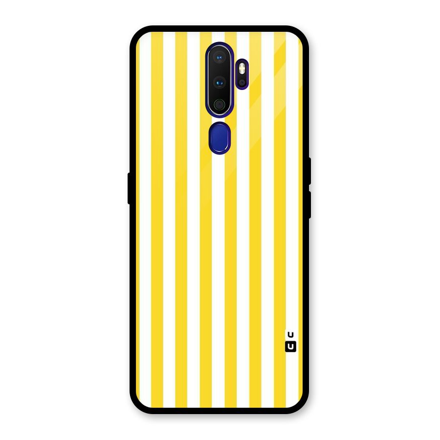 Beauty Color Stripes Glass Back Case for Oppo A9 (2020)