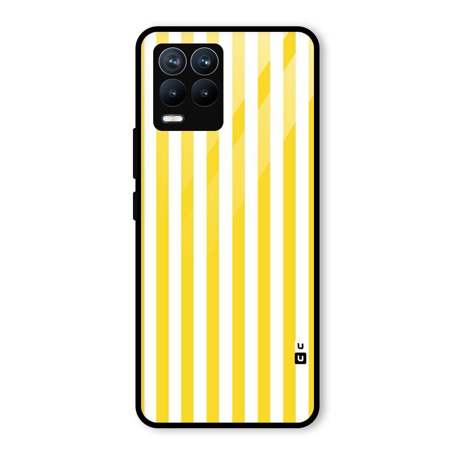 Beauty Color Stripes Glass Back Case for Realme 8 Pro