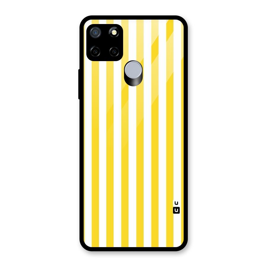Beauty Color Stripes Glass Back Case for Realme C15