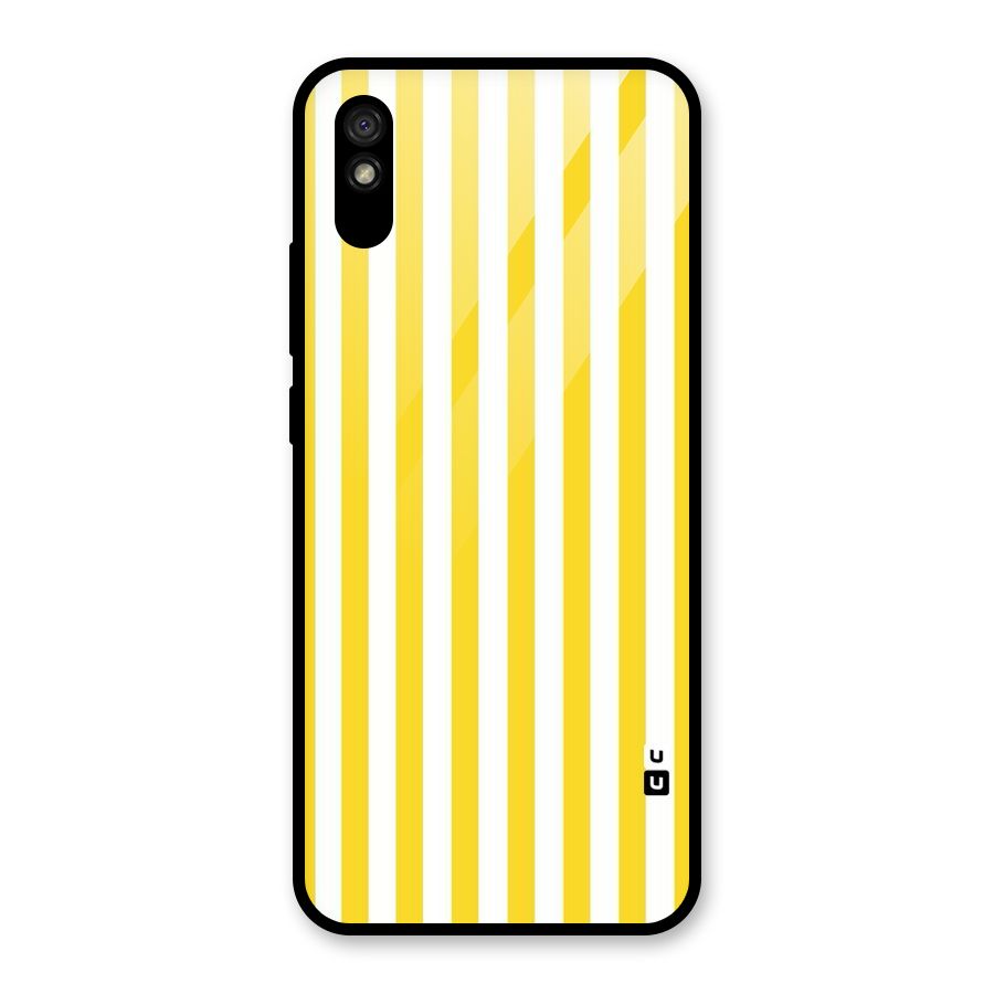 Beauty Color Stripes Glass Back Case for Redmi 9A