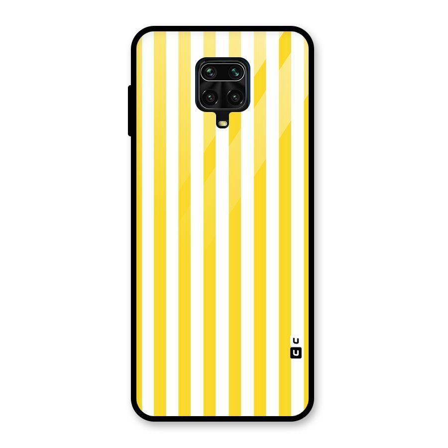 Beauty Color Stripes Glass Back Case for Redmi Note 9 Pro Max