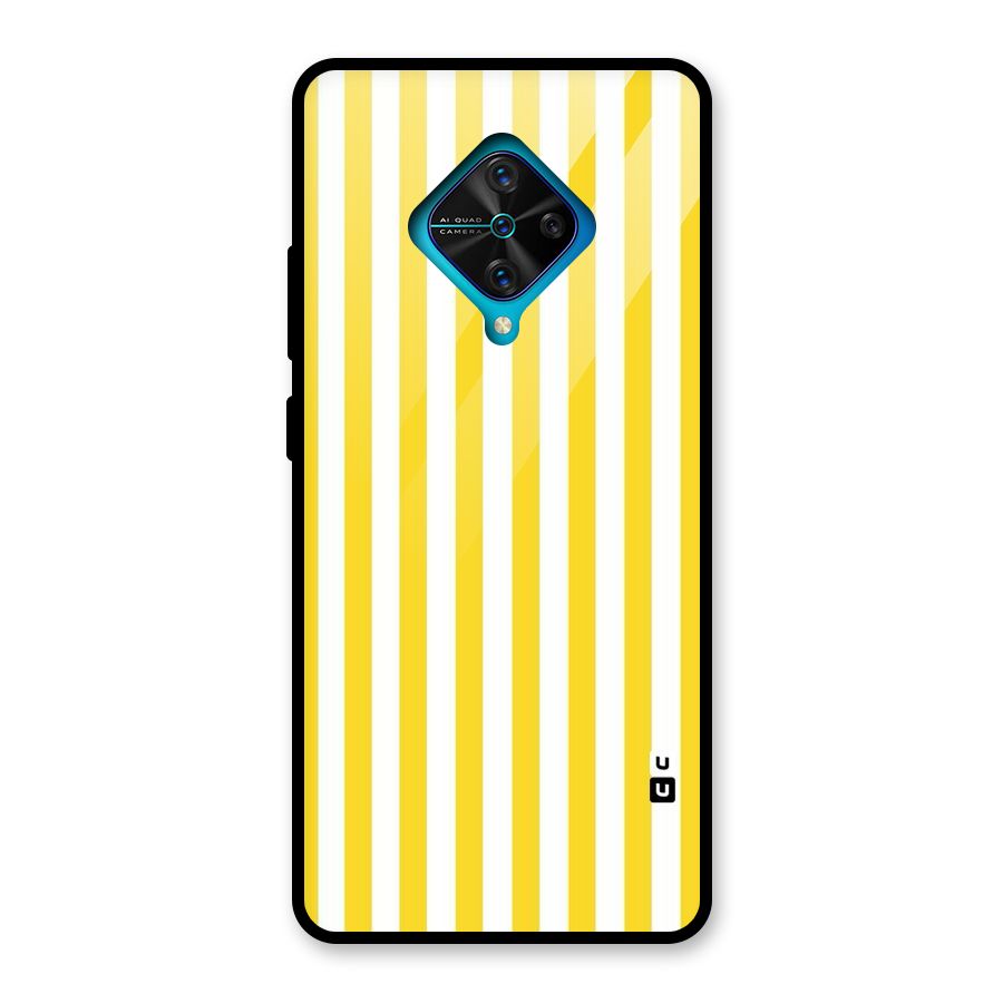 Beauty Color Stripes Glass Back Case for Vivo S1 Pro