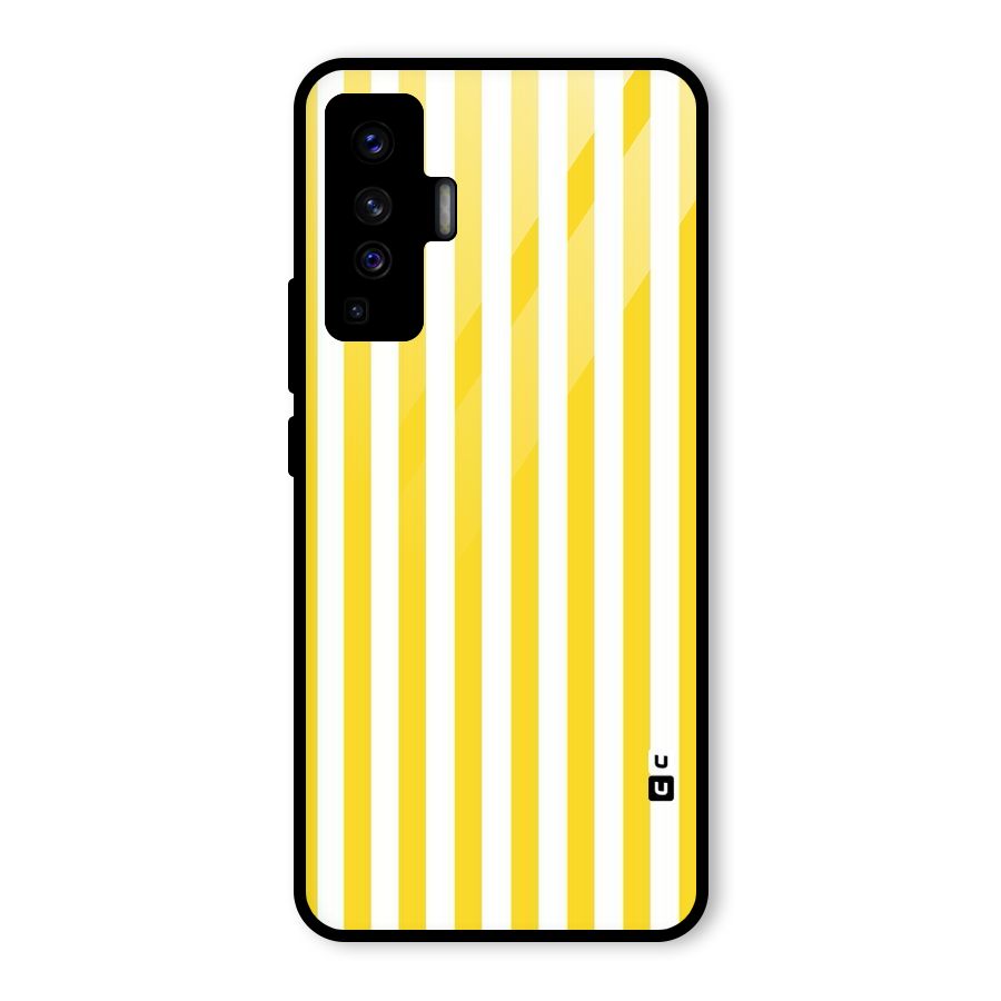 Beauty Color Stripes Glass Back Case for Vivo X50