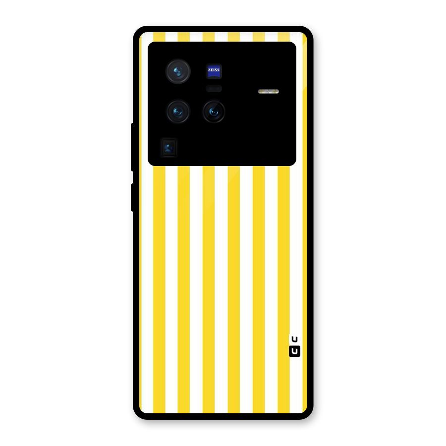 Beauty Color Stripes Glass Back Case for Vivo X80 Pro