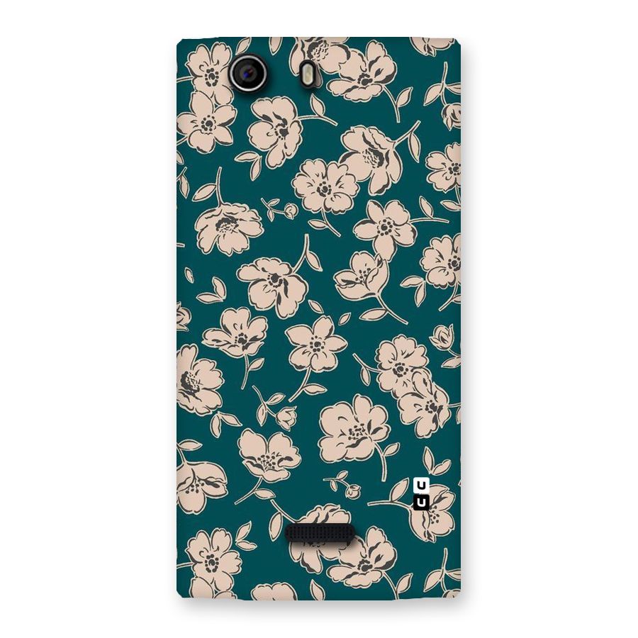 Beauty Green Bloom Back Case for Canvas Nitro 2 E311