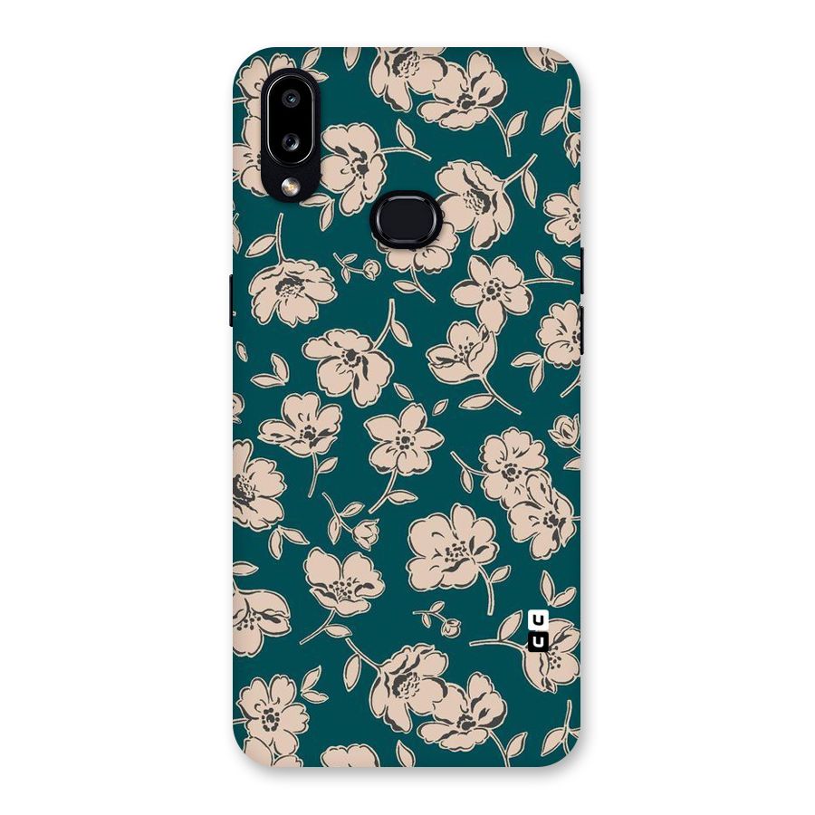 Beauty Green Bloom Back Case for Galaxy A10s