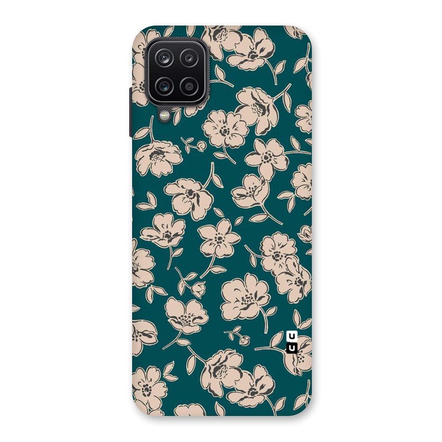 Beauty Green Bloom Back Case for Galaxy A12