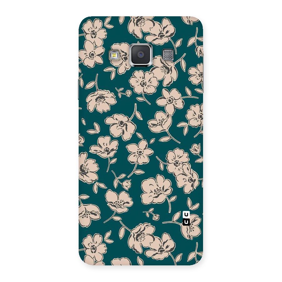 Beauty Green Bloom Back Case for Galaxy A3