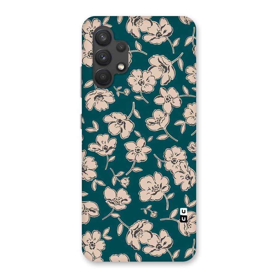 Beauty Green Bloom Back Case for Galaxy A32