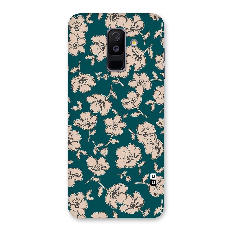 Beauty Green Bloom Back Case for Galaxy A6 Plus
