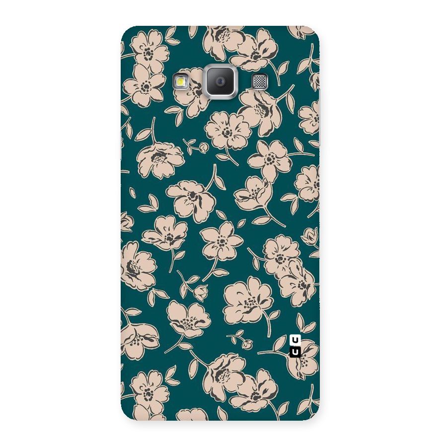 Beauty Green Bloom Back Case for Galaxy A7