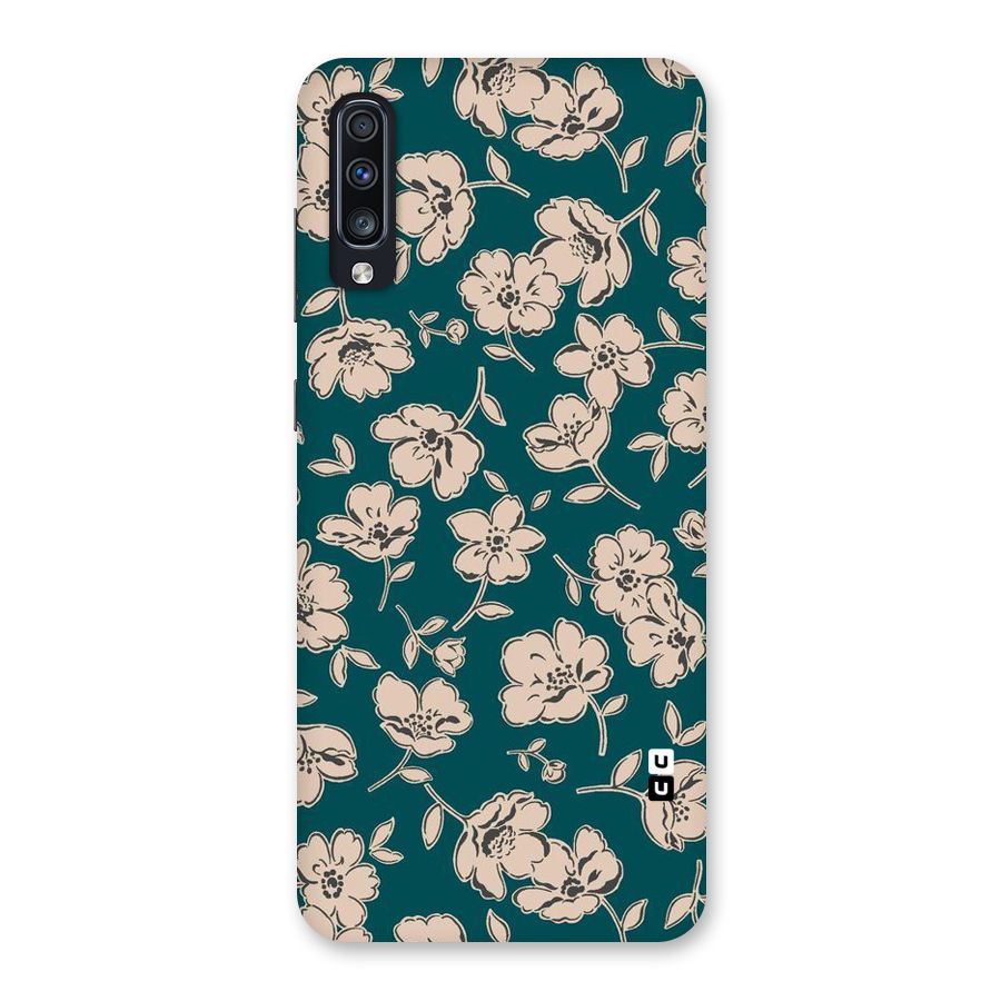 Beauty Green Bloom Back Case for Galaxy A70