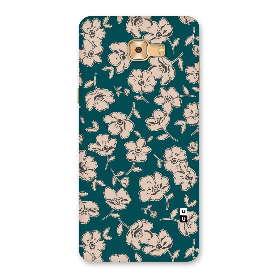Beauty Green Bloom Back Case for Galaxy C9 Pro