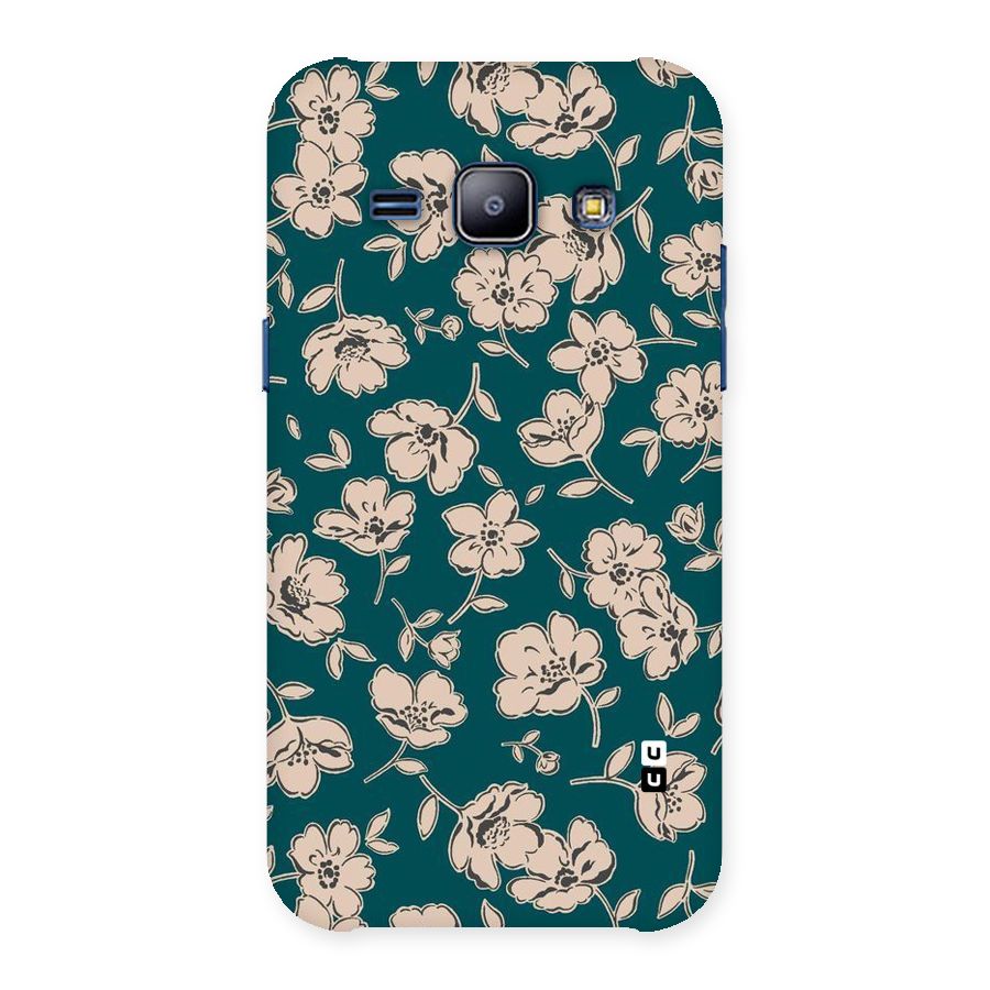 Beauty Green Bloom Back Case for Galaxy J1