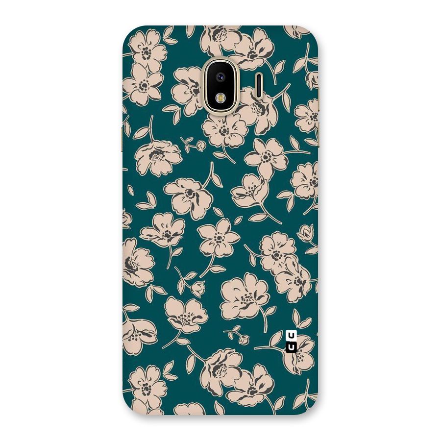 Beauty Green Bloom Back Case for Galaxy J4