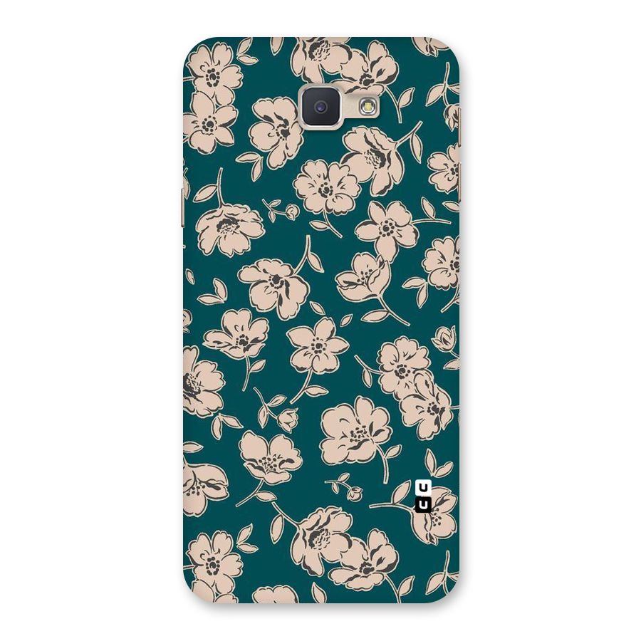 Beauty Green Bloom Back Case for Galaxy J5 Prime