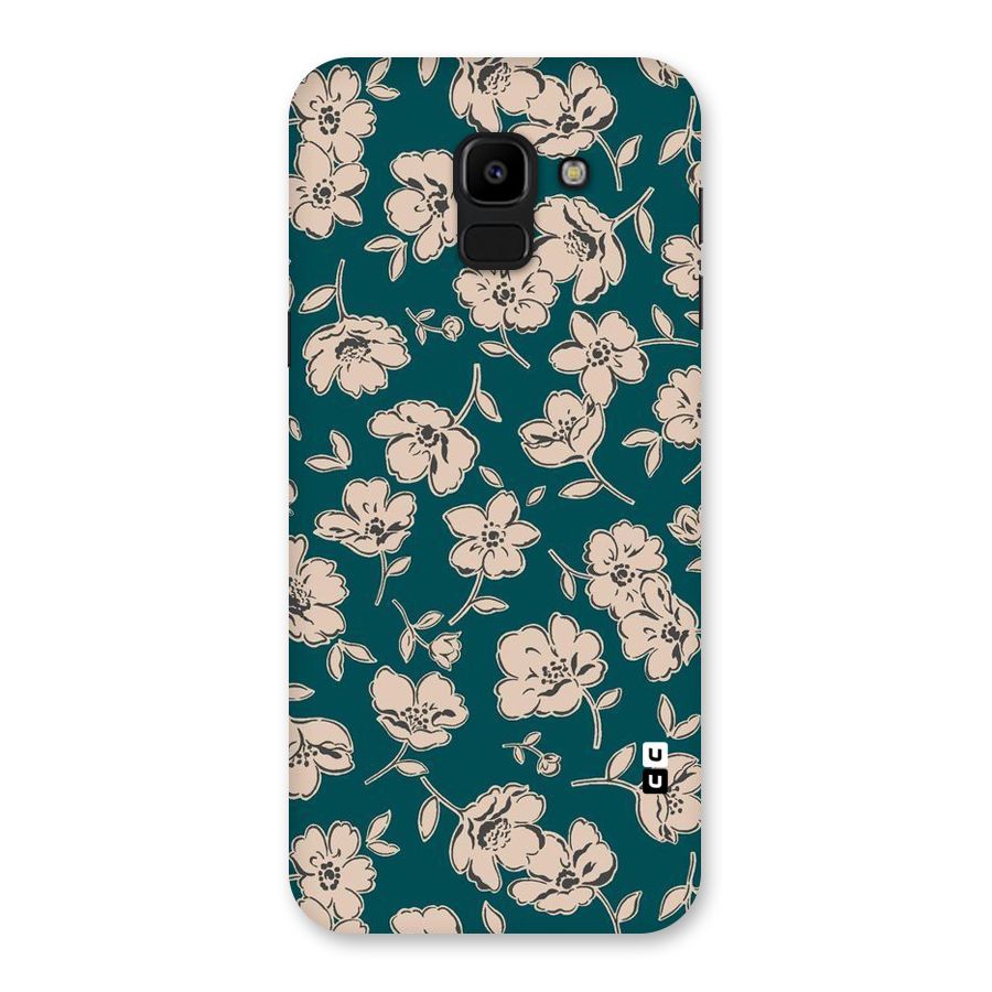 Beauty Green Bloom Back Case for Galaxy J6